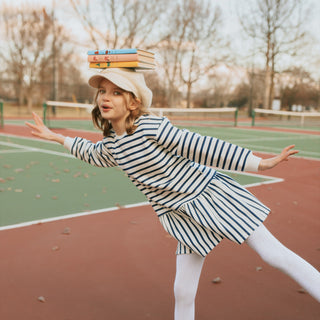 Robe à rayures preppy 