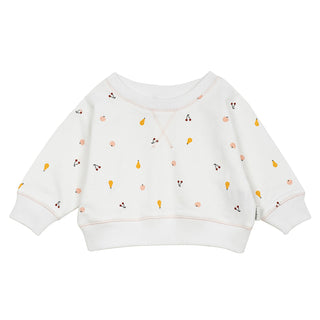 Futter-Sweatshirt mit Obstsalat-Print