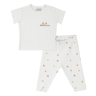 Langes Set mit Obstsalat-Print
